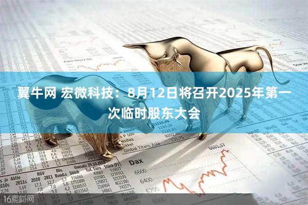 翼牛网 宏微科技：8月12日将召开2025年第一次临时股东大会